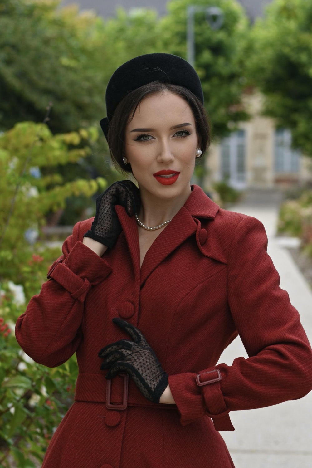 Isabella Swing Coat in Rich Terracotta